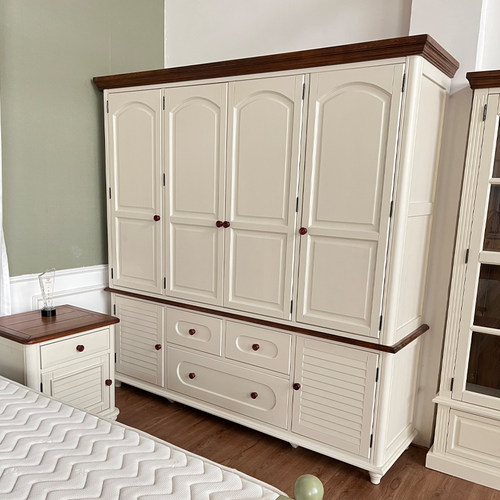 美式实木家具卧室衣柜婚房衣橱