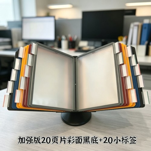 A4翻页旋转桌面文件架