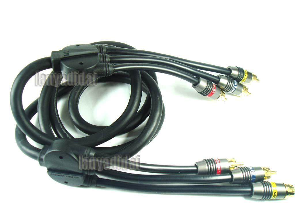 原装Monster魔声高品质音视频信号线 发烧音响AV连接