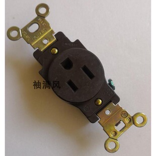 原装美国一位电木 LEVITON 立维腾15A美标插座 收藏或使用