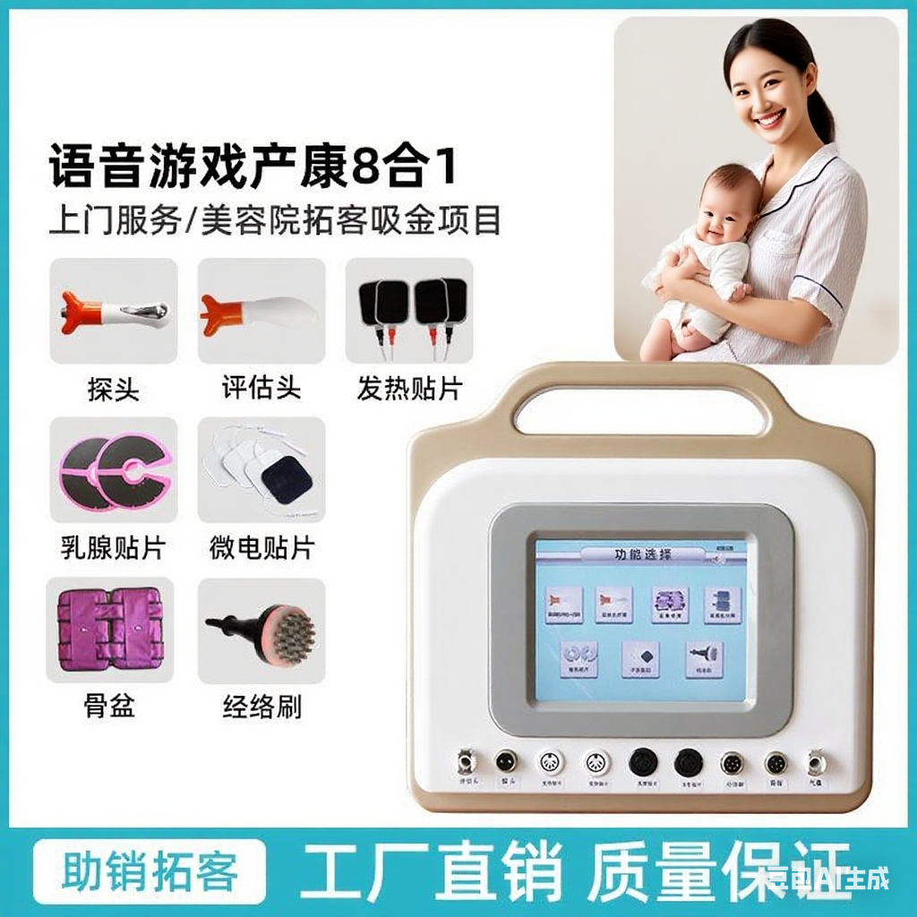 产后修复仪器腹直肌分离盆骨纠正调理经络刷经络疏通按摩