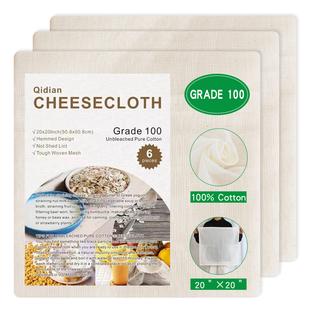 出口同款原色纯棉纱奶酪布Grade100耐水洗折边工艺cheesecloth