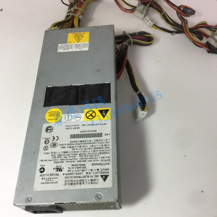 台达 DELTA DPS-500NB A 500W 机架式 1U服务器 电源二手拆机现货