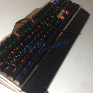 狼途G900光感机械键盘青轴拔插轴绝地求生吃鸡大回车 LOL游戏网吧