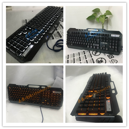 新盟曼巴狂蛇k690/k670 k618机械手感背光游戏键盘手机/笔架电竞