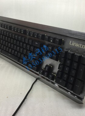 LINKTOP领拓lt03 插拨轴青轴纯机械键盘104键 LOL有线USB电竞金属