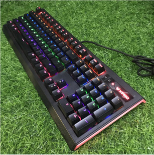 雷柏V720L V500L机械键盘青轴光轴吃鸡有线外接电竞lol混光 V530L