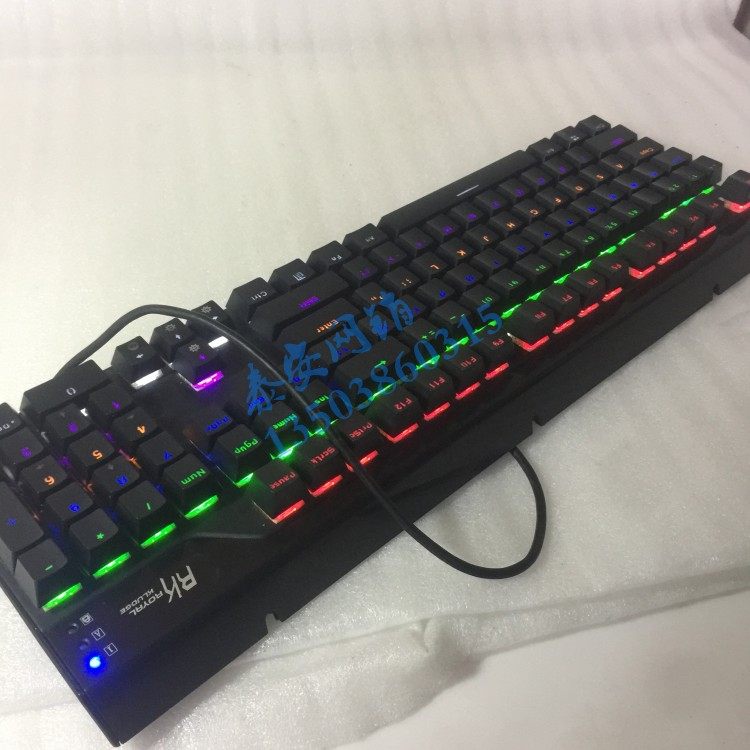 RK ROYAL KLUDGE RG928背光式二手机械键盘 青轴电竟游戏有线USB
