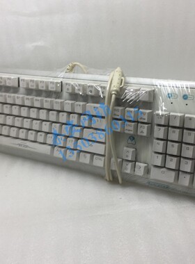 雷伽 RAJOA RJ RK1700 网咖版104青轴电竞专用二手机械键盘香槟金