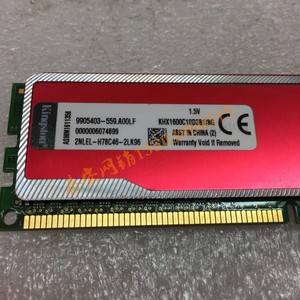 金士顿DDR3 骇客神条台式机内存条 khx1600c10d3b1/8G 1.5V