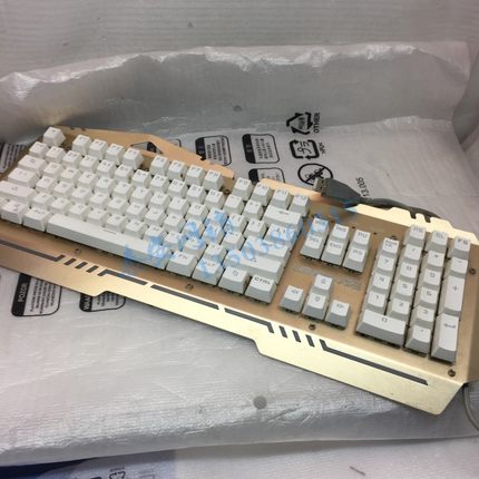 力胜MKB-100/300 机械键盘 背光游戏 键帽 键轴 凯华青轴 无冲lol