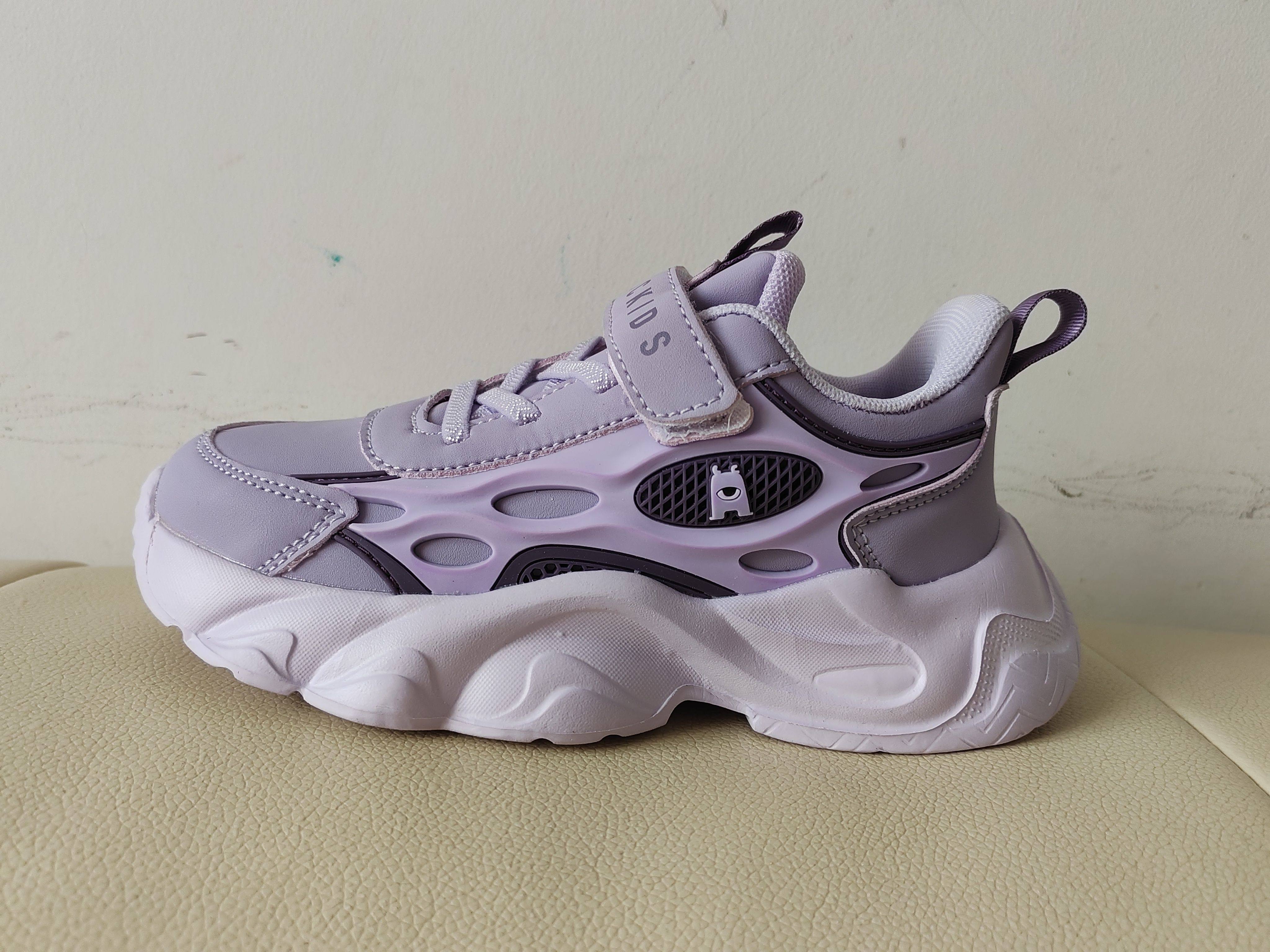 A*C家男女童鞋秋冬防水保暖皮面运动鞋跑步鞋轻便舒适防滑耐磨