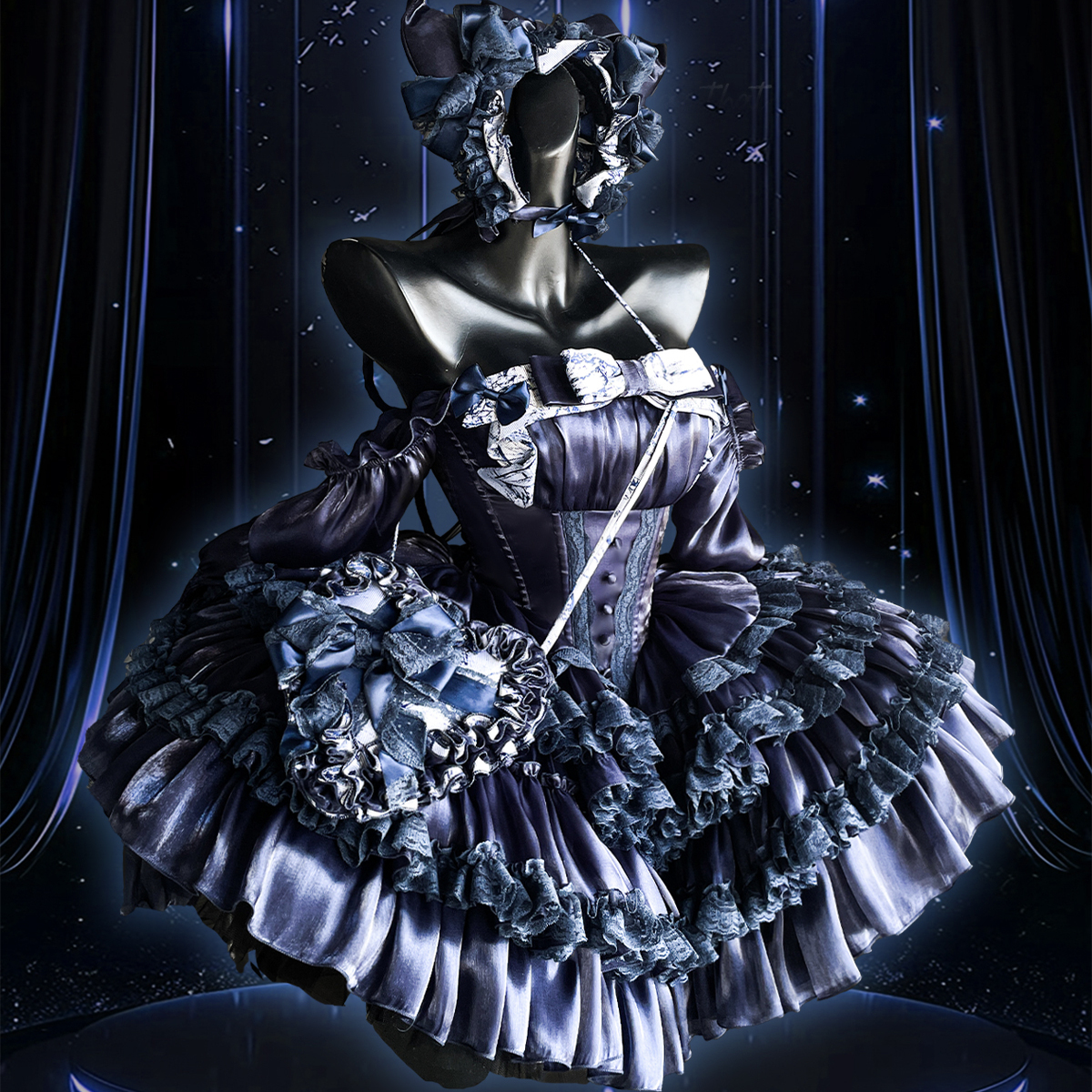 POSHEPOSE初灵高定如心【 小偶像登台系列 】 大套温莎藏蓝