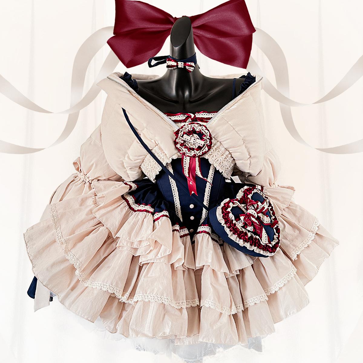 高定如心羽绒服【米色】