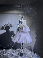 POSHEPOSHE, the most beautiful birthday dress of the Victorian era, exudes a fishbone charm thumbnail 7