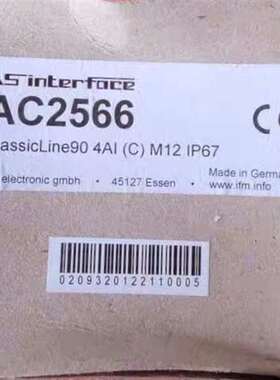 咨询Ifm AC2566 易福门全新AS-i ClassicLi议价