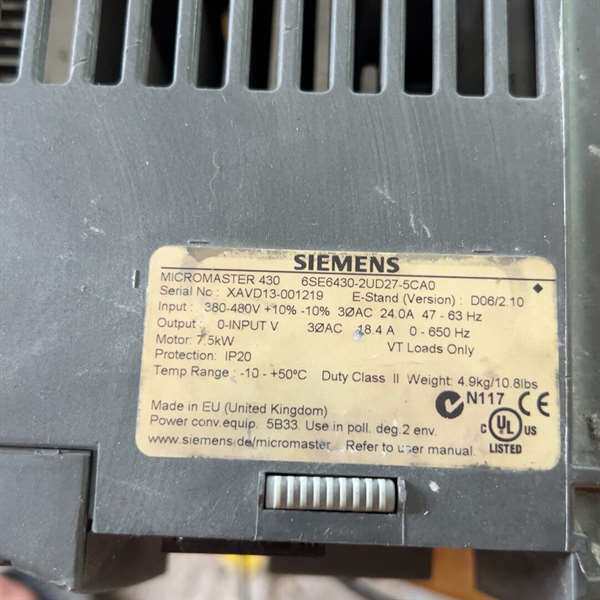 咨询西门子430变频器 6SE6430-2UD27-5CA0议价