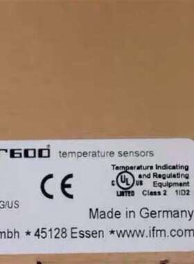 咨询IFM TAD181 易福门全新温度传感器 TAD088议价