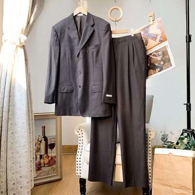 复古商务正装~大码男装西服西裤