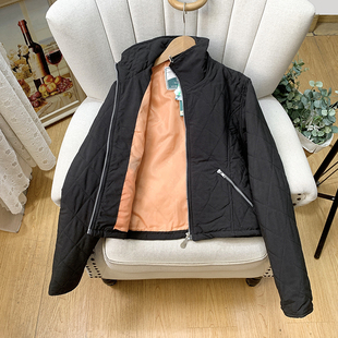 无假期的人】老货撤柜单！街头风休闲高领短款棉衣夹克外套女秋冬