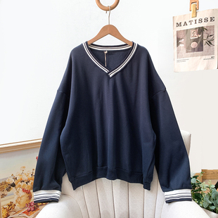 超大码 无假期 人 外贸单 加绒保暖街头风休闲卫衣女冬 oversize