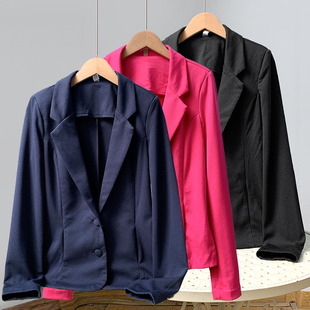 休闲西服女春秋 复古布扣修身 丹麦品牌单 气质通勤OL西装