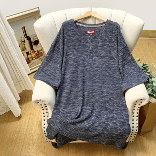 无假期的人】美国单!美式超大码男装都市休闲针织短袖毛衣秋冬款