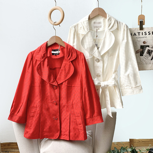无假期的人】韩国单！复古通勤休闲工装夹克外套短款风衣女春秋