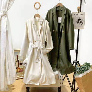 风衣外套女春秋款 无假期 通勤休闲气质简约中长款 日本单 人