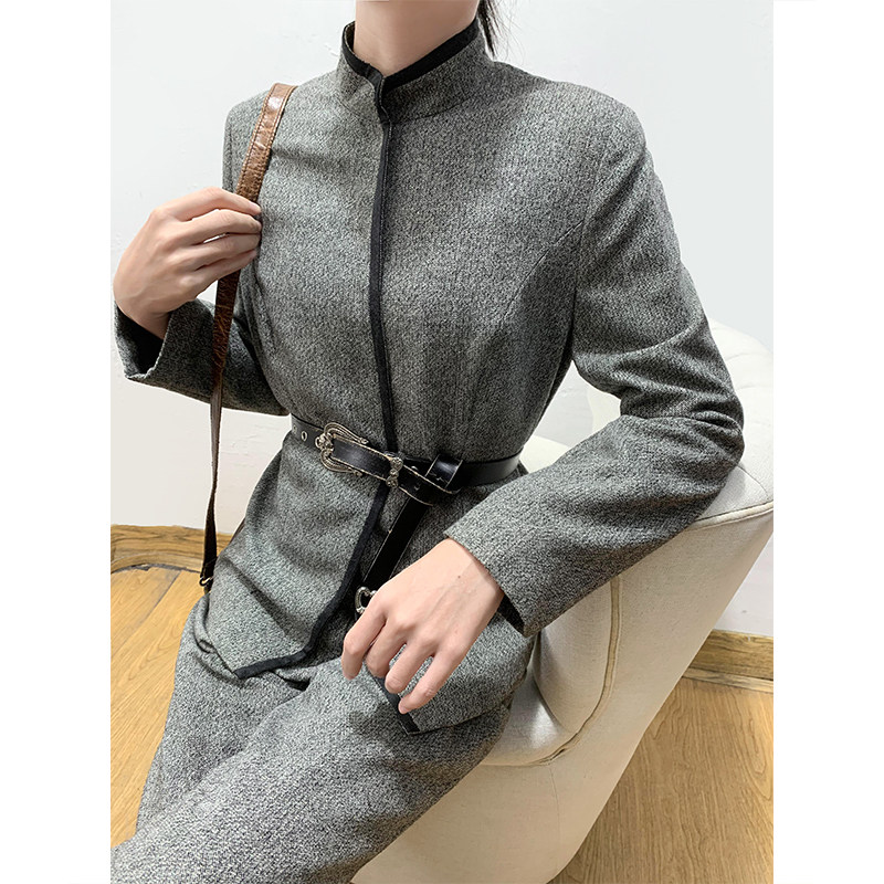 老货撤柜~58%羊毛~90年代复古民国淑女休闲羊毛外套西裤套装/秋冬