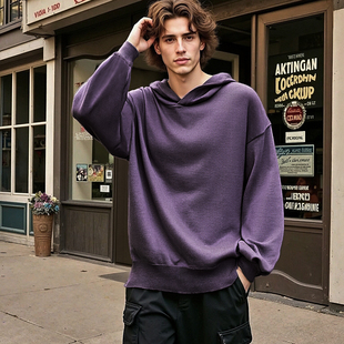 男装 质量巨好 宽松大码 结实针织衫 连帽卫衣秋冬 有一定厚度份量