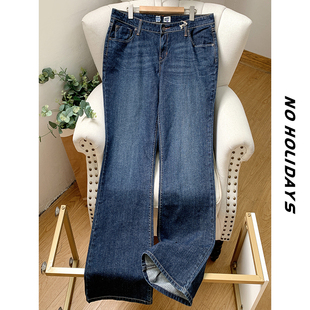 质感很好 结实耐穿 大pai单 女 休闲大码 微喇牛仔裤 美式 美国经典