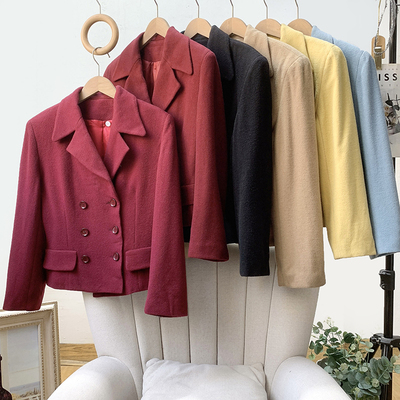 羊毛呢西装外套女秋冬