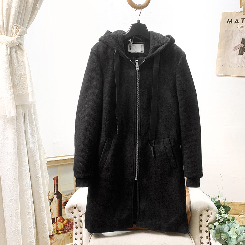 无假期的人】撤柜单/厚重感/帅气型男羊毛针织连帽毛呢大衣外套冬,男装,毛呢大衣,淘宝优惠券,粉丝福利购,淘宝优惠卷