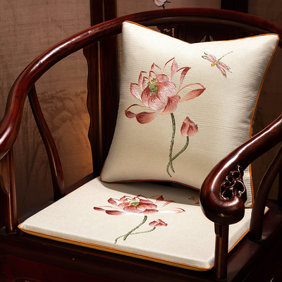 轻奢防滑红木椅子海绵坐垫定制