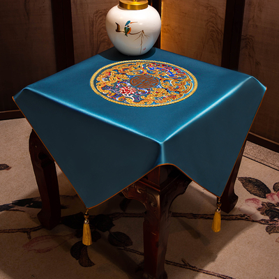 新中式茶几装饰垫布床头柜盖巾