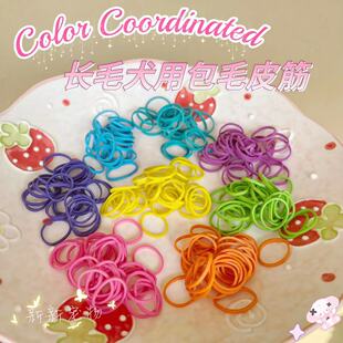 美国color coordinated赛级包毛皮筋约克夏马尔济斯贵宾非扎毛