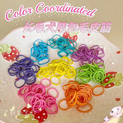 约克夏贵宾马尔济斯包毛皮筋