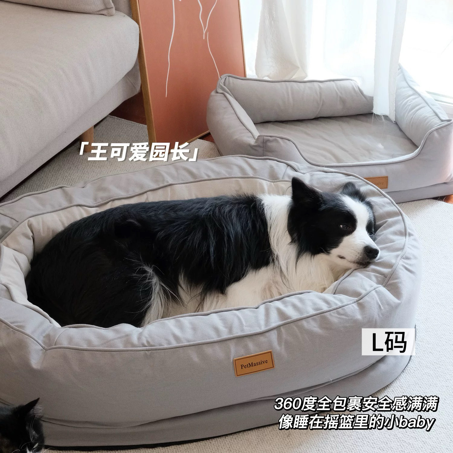 petmassive狗窝全拆洗全包裹安全感满满舒适高品质狗窝猫窝巨保暖
