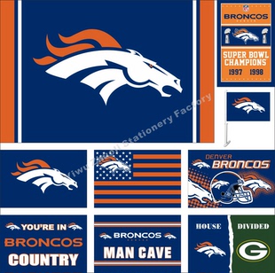 NFL 丹佛野马旗帜 美国橄榄球队旗 Denver Broncos Flag