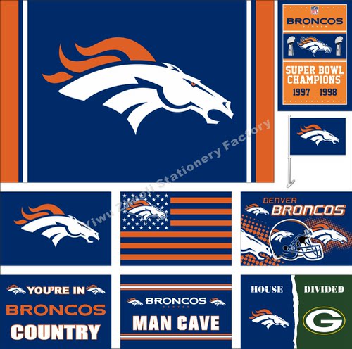 nfl丹佛野马旗帜美国队旗