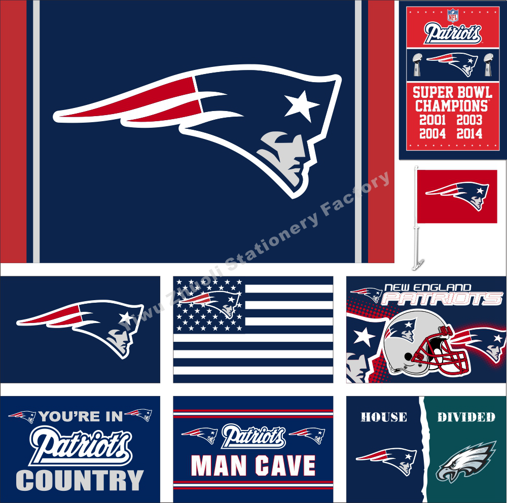 nfl 新英格兰爱国者旗帜美国橄榄球队 new england patriots flag