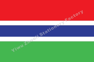 冈比亚国旗Gambia flag4号规格144X96cm世界各国旗帜有售