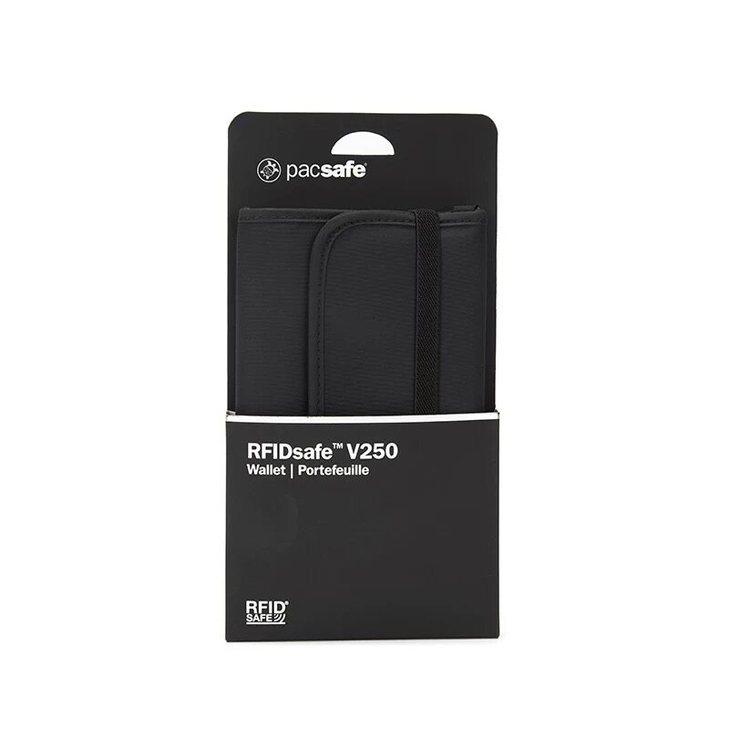 PACSAFE RFIDSAFE V250 도난 방지 여행 지갑 휴대폰 여권 가방 공식 지점