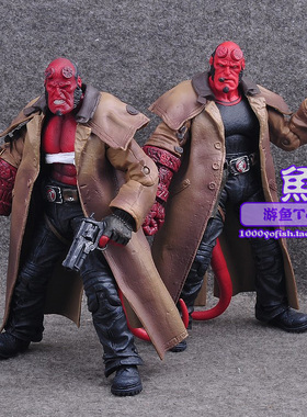MEZCO蚂蚁地狱男爵Hellboy地狱男孩7寸可动人偶手办模型摆件礼物