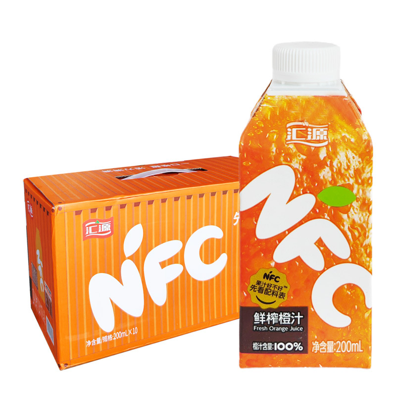 汇源果汁汇源NFC100%鲜榨橙汁2