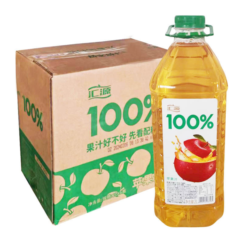 汇源100%苹果汁2L*6瓶装 桶装整箱家庭畅饮装非低热量非NFC,咖啡/麦片/冲饮,果味/风味/果汁饮料,淘宝优惠券,粉丝福利购,淘宝优惠卷