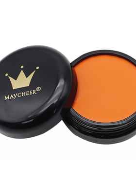 橘色遮瑕膏粉底膏桔色橙色遮盖眼袋泪沟熊猫眼化妆师专用修饰肤色