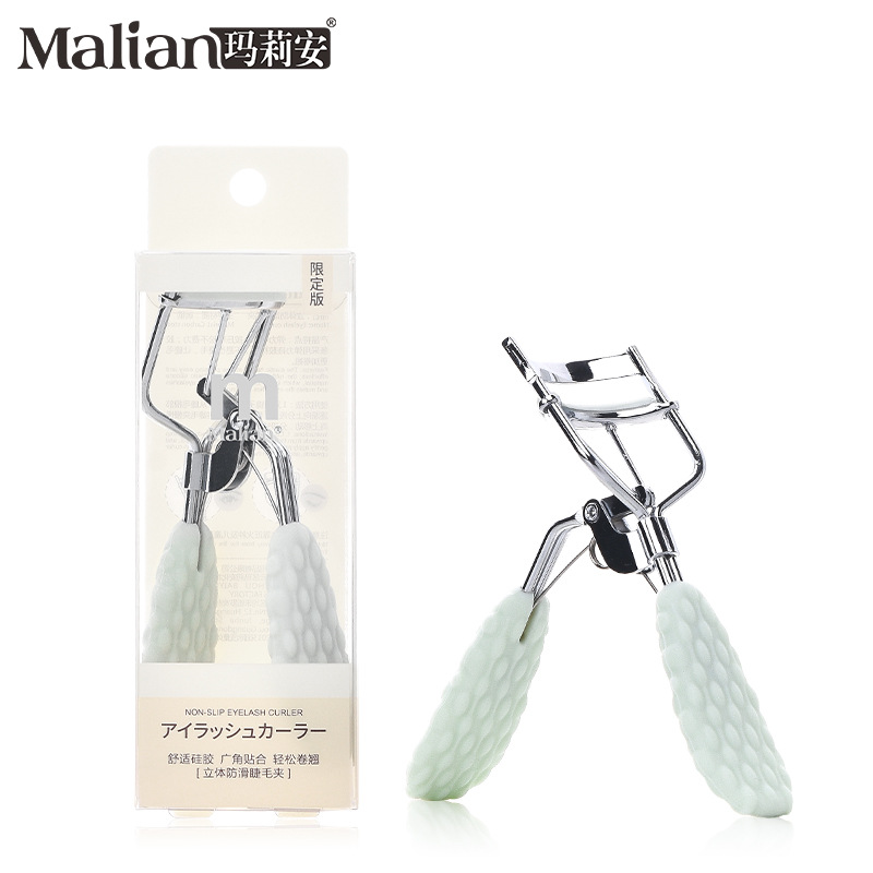 玛莉安立体防滑睫毛夹硅胶手柄太阳花广角自然卷翘持久定型女便携