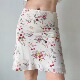 自制欧美风复古花束印花半身裙女夏a字包臀鱼尾短裙 Girl